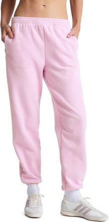 Beyond Yoga On the Go Cotton Blend Joggers in Frosty Pink at Nordstrom, Size Large