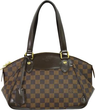 Louis Vuitton Verona Handbag Damier Brown Canvas Handbag (Pre-Owned)