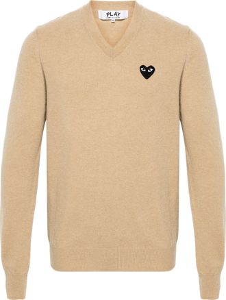 Comme Des Gar&ccedil;ons u Sweater Black Emblem Knit