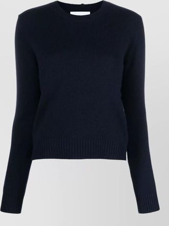 Lisa Yang cashmere fine-knit crew-neck long-sleeve sweater
