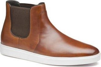 Johnston & Murphy Brody Chelsea Boot in Brn Hand-Stained Fg at Nordstrom Rack, Size 10.5