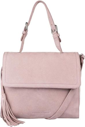 Cowboysbag Cowboysbag, Tassen, Dames, Roze, ONE Size, Zwarte leren handtas
