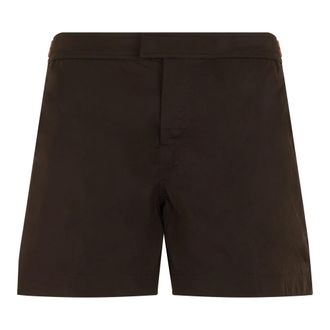 Ermenegildo Zegna Beachwear, male, Brown, Size: 2XL Rio Swim Shorts