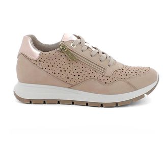 Igi & Co Perforated Leather Sneaker - female - Igi&Co - Sneakers - Beige - 4 UK - Shoes