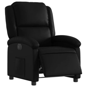vidaXL Vidaxl - Sill&oacute;n Reclinable El&eacute;ctrico De Cuero Sint&eacute;tico Negro