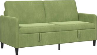 vidaXL Sof&aacute; Con Almacenamiento Verde Claro 172 X 78 X 87 Cm Poli&eacute;ster Vidaxl