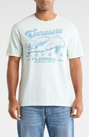Goodie Two Sleeves Sarasota Manatee Graphic T-Shirt in Blue at Nordstrom Rack, Size Xx-Large