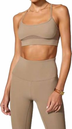 MPG Sport Sculpt Cross Back Bra In Caribou