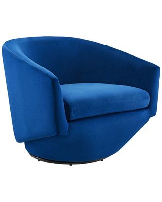 ModWay Series Performance Velvet Fabric Swivel Chair