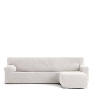 Eysa Funda de sof&aacute; chaise longue derecha b/c crudo 250 - 360 cm
