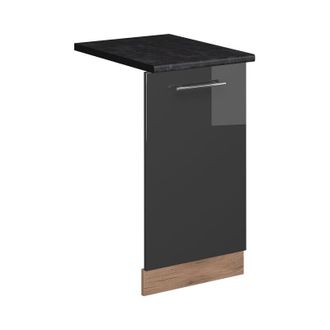 Vicco Panel Frontal Del Lavavajillas Fame-line, Antracita Alto Brillo, 45 Cm, Et Antracita Vicco