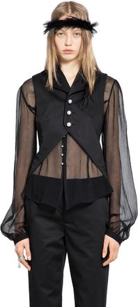 Ann Demeulemeester Lune Open Front Waistcoat