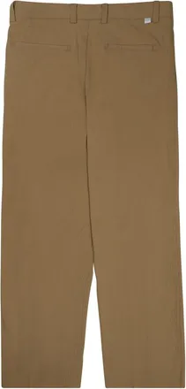 Paolo Pecora Loose Fit Cotton Chino Trousers - Beige