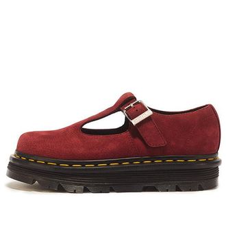 Dr. Martens Zebzag Mary Jane Milled Nubuck Red 43662600