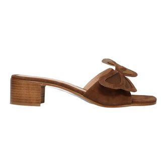 Sangiorgio Heeled Mules, female, Brown, Size: 11 US Heeled Mule