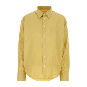 Ami Boxy Long Sleeve Shirt - female - Ami Paris - Shirts - Yellow - XS - Blouses & Shirts