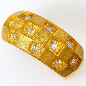 C&A Yellow Gold Yellow Gold (24K) Band Ring (Pre-Owned)