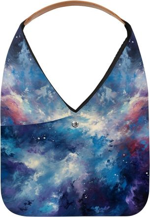 Generic Mesmerizing Mystery Universe Starry Sky Reusable Lightweight Grocery Bags - Foldable Into Compact Pouch, Washable & Sturdy, Multipurpose for Shopping 