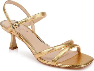 Badgley Mischka Zianna II Sandal in Gold Antique at Nordstrom, Size 7.5