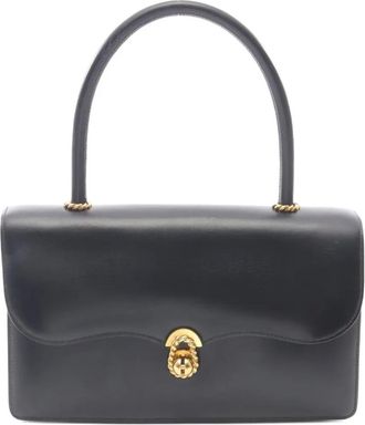 Hermès Borsa a mano Escal in pelle di vitello 1972 - Nero