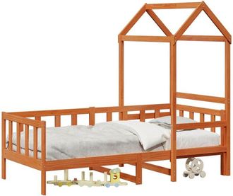 vidaXL Juego De Cama De D&iacute;a 2 Pcs Marr&oacute;n Cera Madera De Pino Macizo Vidaxl