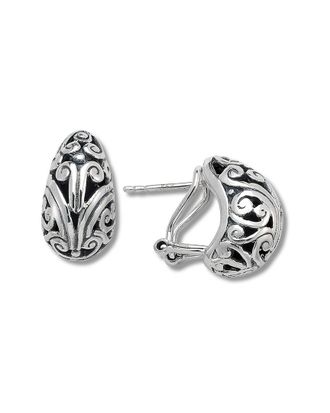 Samuel B. Silver Filigree Clip-On Earrings