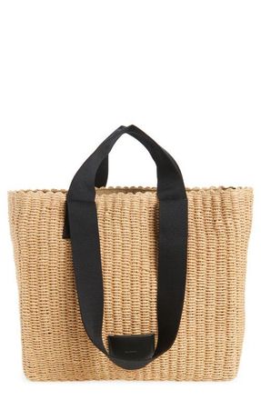 AllSaints Izzy Straw Tote in Natural at Nordstrom