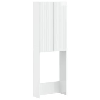 vidaXL Mueble De Ba&ntilde;o Arnhem Blanco Brillante 66 X 25,5 X 190 Cm Vidaxl