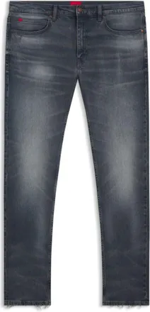 HUGO BOSS Ash-blue extra-slim-fit jeans in stretch denim