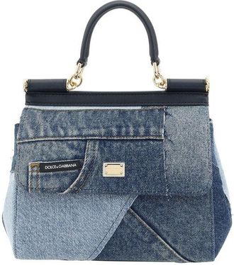 Dolce & Gabbana Blue Cotton Womens Handbag