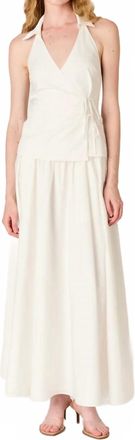 Nia Leanna Maxi Skirt In White
