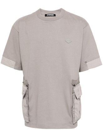 SPOONYARD T-shirt con tasca rimovibile - Grigio
