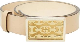 Gucci Pre-owned Vintage Belt - female - Gucci Vintage - Vintage Belts - Beige - ONE SIZE - Pre-owned