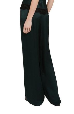 ottod'Ame Viscose Palazzo Trousers in Forest at Nordstrom, Size 42 It