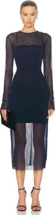 Givenchy Long Tulle Dress Navy, Brand Size 34 (US Size 0)