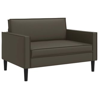 vidaXL Sill&oacute;n Xxl Marr&oacute;n Cuero Sint&eacute;tico Vidaxl