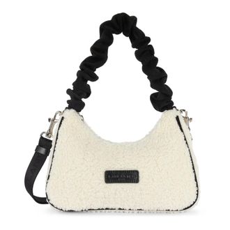 Lancaster Tassen, Dames, Wit, ONE Size, Leer, Sac trotteur Zipp&eacute; Polaire Chouchou