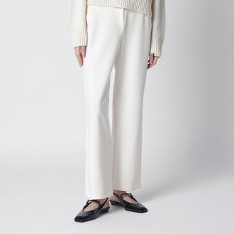 Max Mara Ivory straight-leg trousers