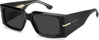 Victoria Beckham VB 7008/S Zonnebril - unisex - Zonnebrillen - Zwart - 55 MM - Accessoires