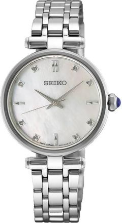 Seiko Quartz Diamond Mother of Pearl Dial Ladies Watch HGH005P1