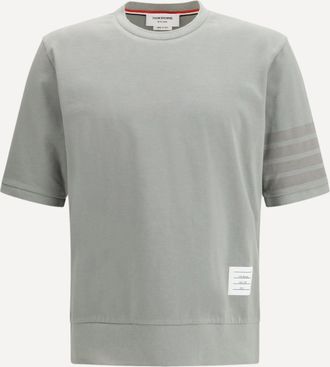 Thom Browne T-shirt 4-Bar in jersey di cotone Man 4