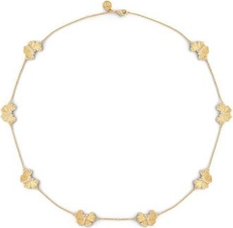Anabel Aram Butterfly Station Necklace in Gold at Nordstrom