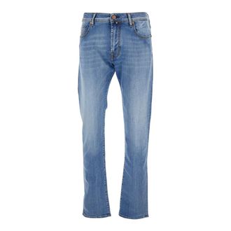 Jacob Cohen Jeans, Heren, Blauw, W38, Katoen, Bard Jeans