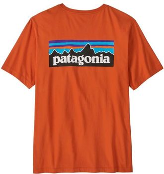 Patagonia P-6 Logo T-Shirt T-Shirt f&uuml;r Herren | rot