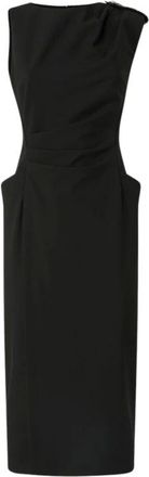 Pinko Pinko, Kleedjes, Dames, Zwart, L, Polyester, Ulysse Jurk