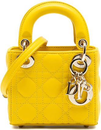 Dior Pre-owned Dior Micro Lambskin Cannage Lady Dior Ladies 15-MA-0292