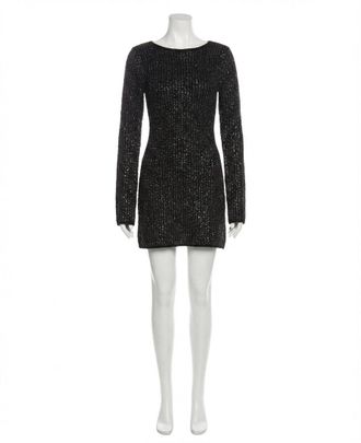 Z Supply La Marca Sequin Mini Dress In Black