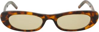 Saint Laurent Sl 557 Cat-Eye Zonnebril - Dames - Zonnebrillen - Bruin - ONE Size - Nylon - Accessoires