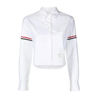 Thom Browne Cropped Round Collar Shirt