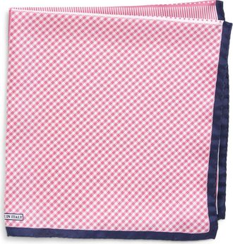 Nordstrom Panel Silk Pocket Square in Pink at Nordstrom